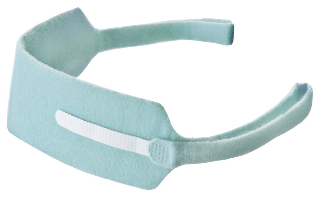 Opaska do rurek tracheostomijnych, niebieska